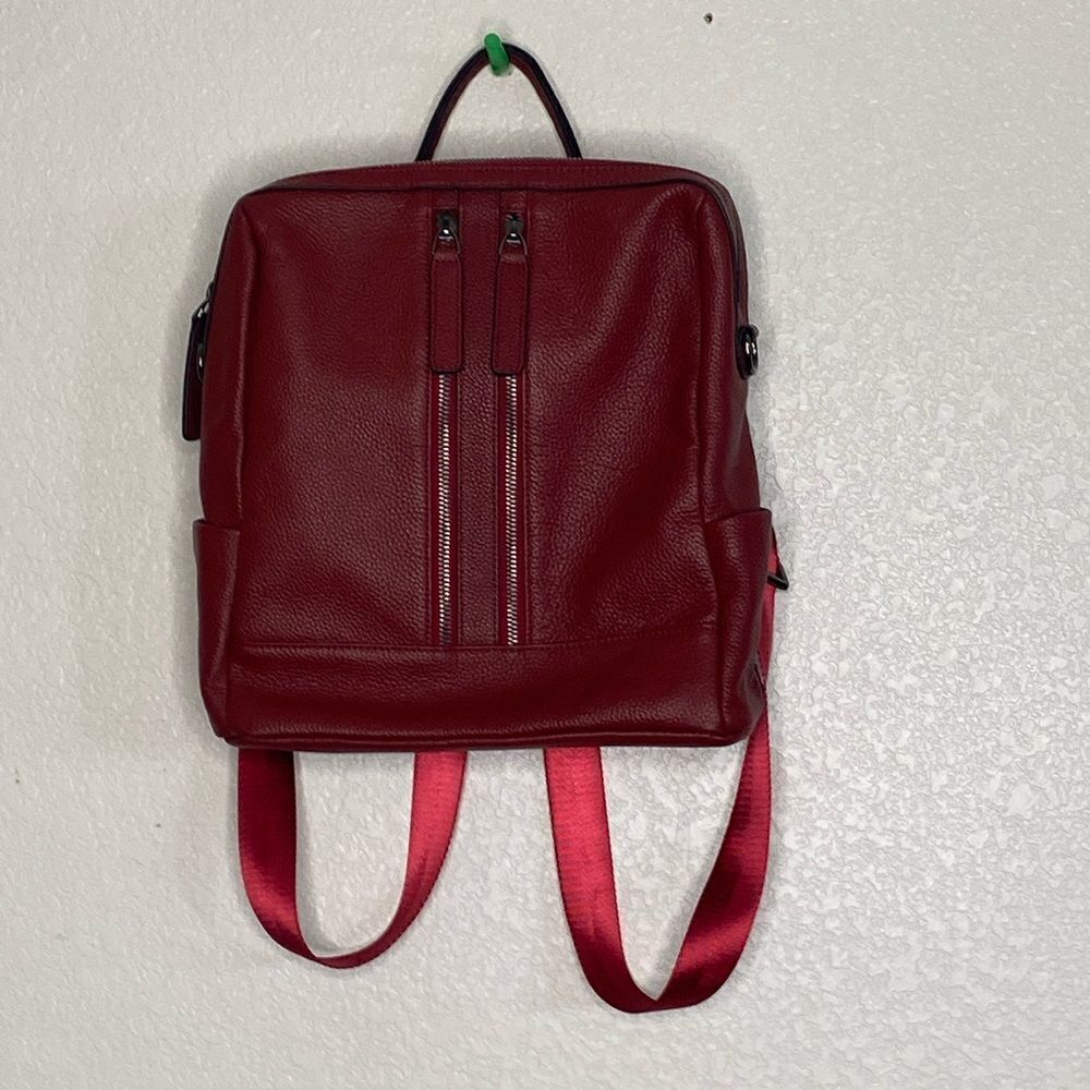 S-ZONE Women’s Pebbled Cowhide Leather Backpack/ Shoulder Bag NWOT